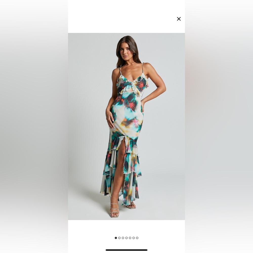 RUNAWAY THE LABEL - NAMARI MAXI DRESS IN CAMILA PRINT nwt